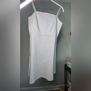 Pin stripe mini dress